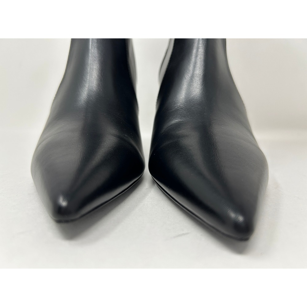 Stuart Weitzman Womens Black Leather Pointed Toe Stiletto Ankle Boots Dress Sz 8 - Picture 6 of 11